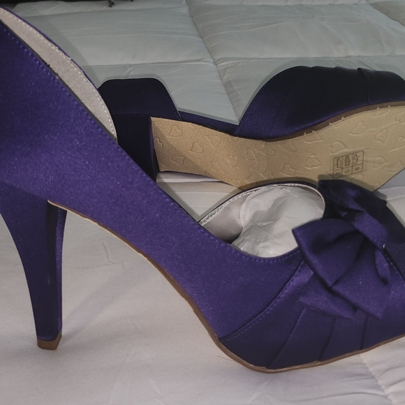 Ladies Purple Maribelle Regency heels size 9.5 - Picture 6 of 6